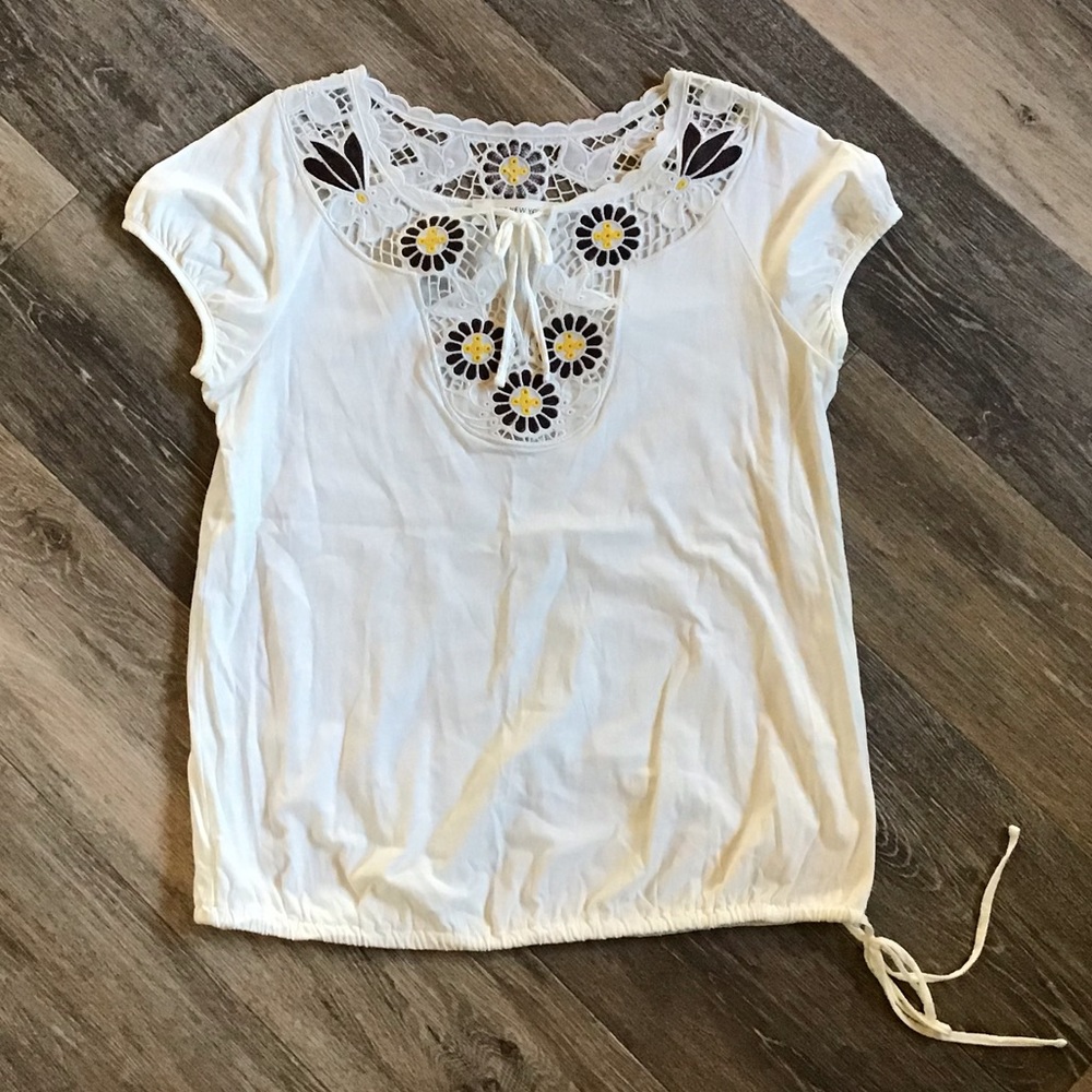 Jones NY Sport | Cream Boho Tee, EUC